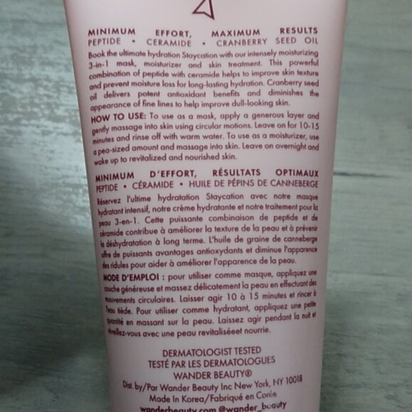 NIB Wander Beauty Staycation Hydrating Mask - Picture 5 of 13